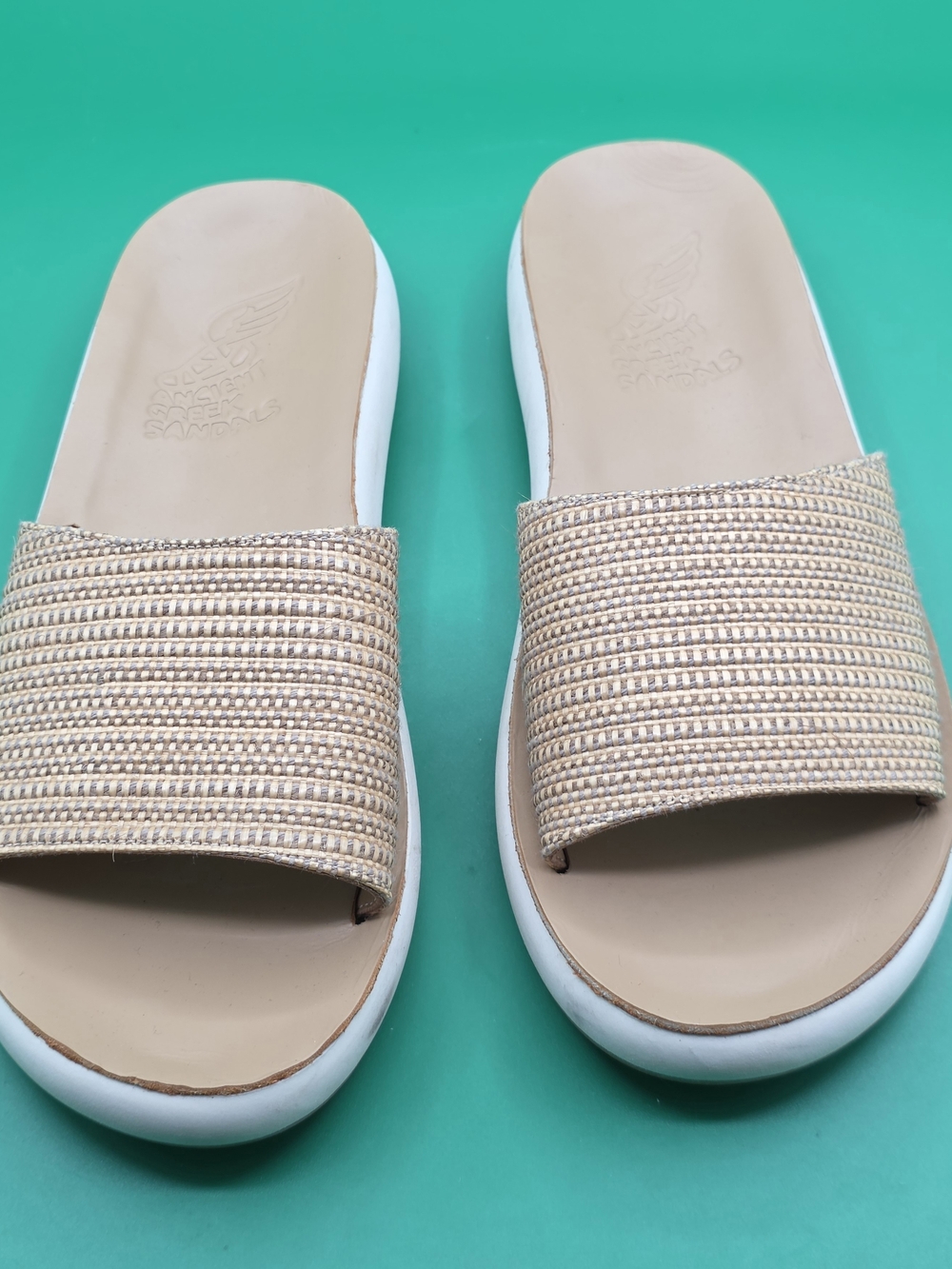 Ancient Greek Sandals Woven Slide Sandals - Size EU 38 / US 7-7.5 -...